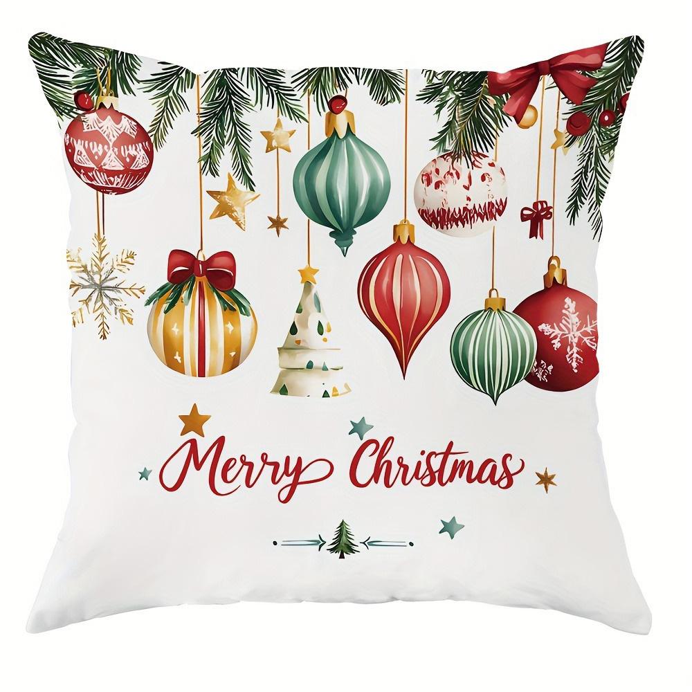 

Christmas Delights: Festive Pillow Covers with Joyful Scenes - Joy to the World, Nutcracker, Ballerina, room home decoration 16x16Inch