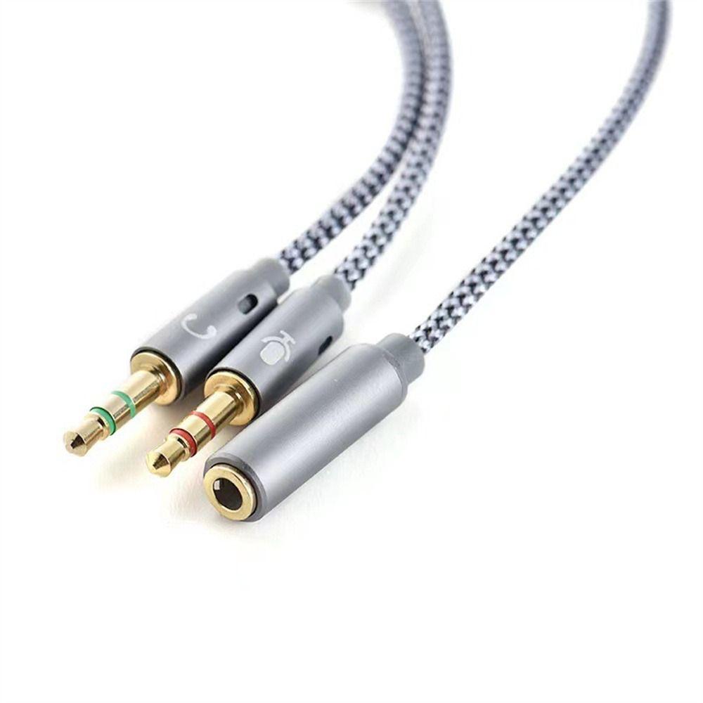 Cable Headphone Jack Headphone Cable 1 Female to 2 Male AUX Cable Cable Converter Y Splitter Cable