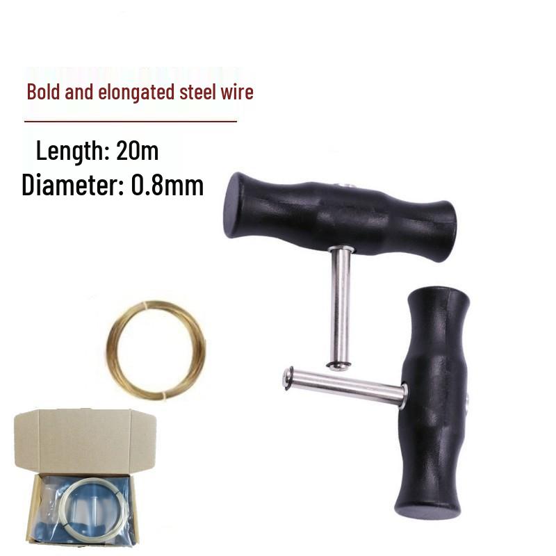 Car Windshield Removal & Installation Wire Saw Tool - Steel Wire Puller & Knife