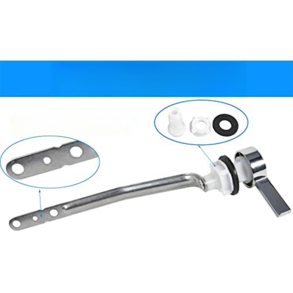 1PCS Teardrop Left Side Toilet Flush Handle Toilet Tank Flush Lever Stainless Steel Replacement Handle For Most Toilet Tool