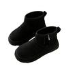 Autumn and winter new retro thickened velvet snow boots women's thick-soled heightening warm non-slip versatile cotton shoes
