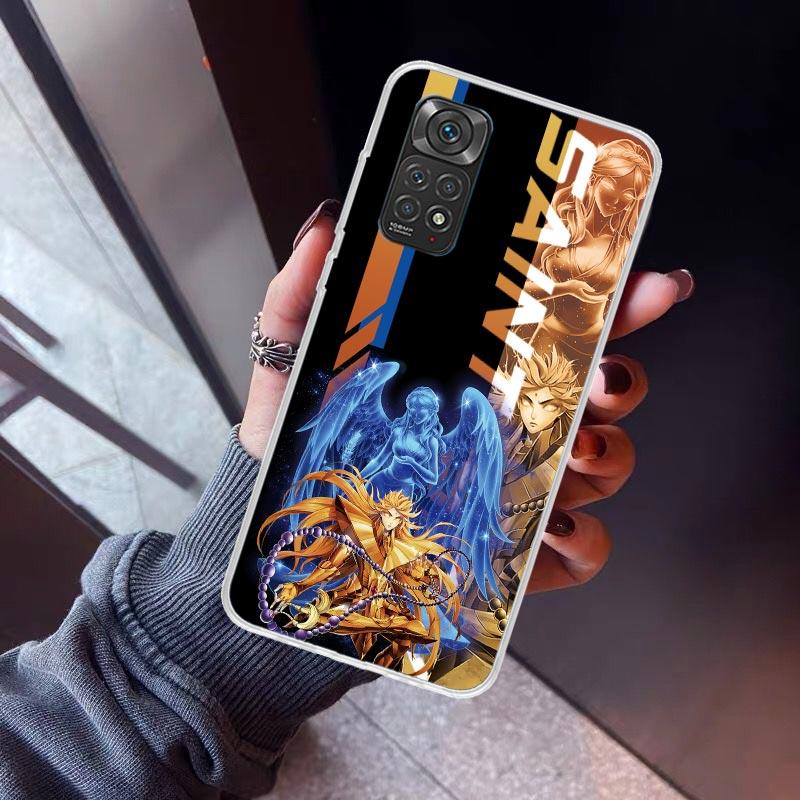 Anime Saint Seiya Phone Case for Xiaomi Redmi Note 15 14 14S 13 12 12S 11 Pro Plus 11E 11T 11S 10S 5G Soft Cover Fundas Redmi No