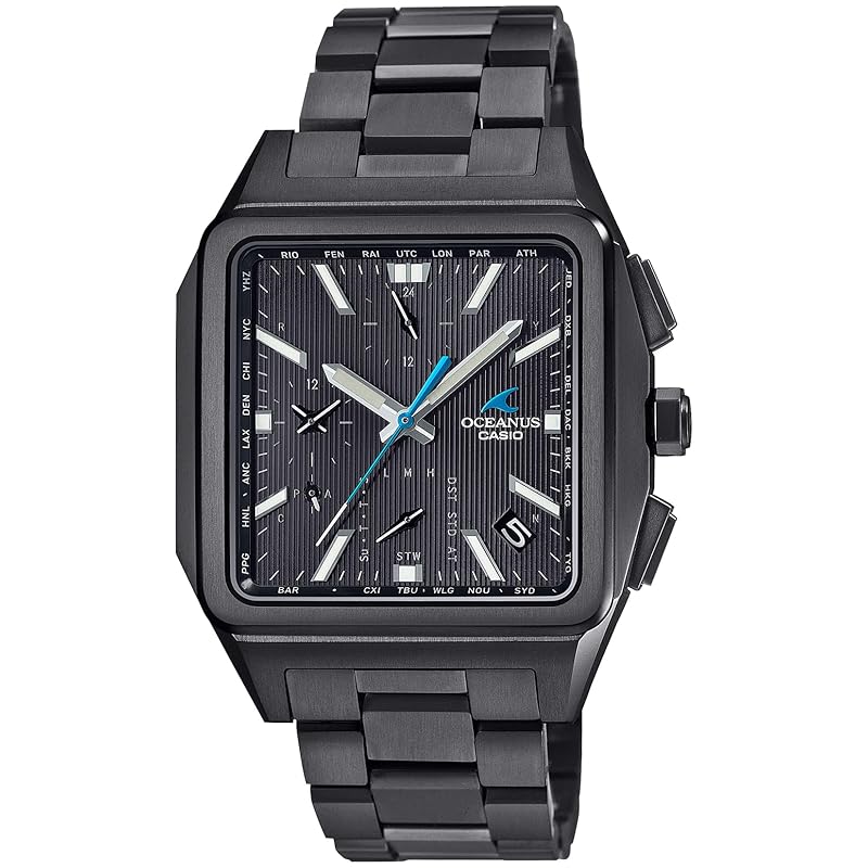 

Чоловічий годинник [Casio] Oceanus []зроблено в Японії, Classic Line, оснащений Bluetooth радіо, сонячним сапфіровим склом OCW-T5000B-1AJF, чорний