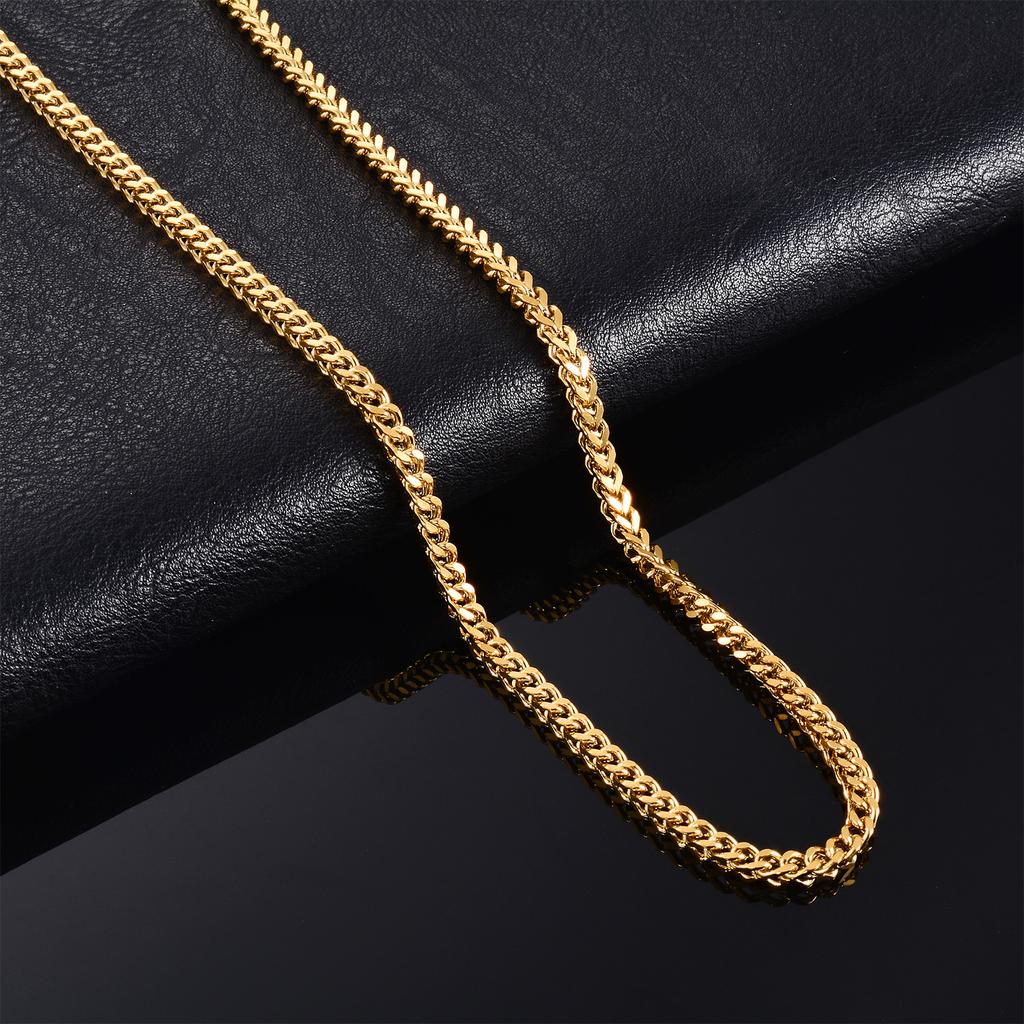 Hip Hop Stainless Steel Chain Cool Miami Cuban Link Basic Punk Necklaces Accessories for Men Women
