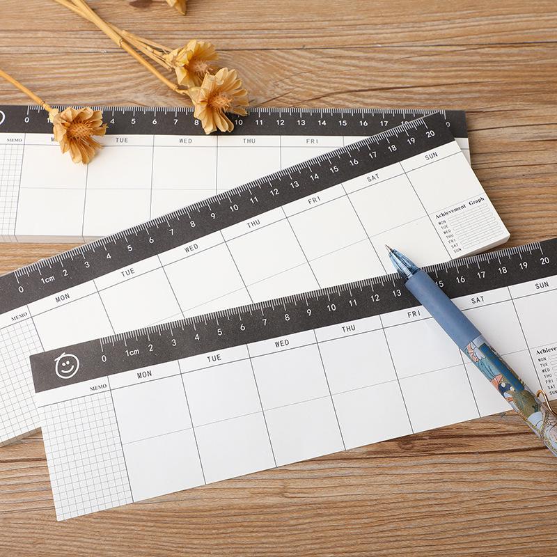 Weekly Planner & Habit Tracker: Flip-Up Memo and Sticky Notes Notebook