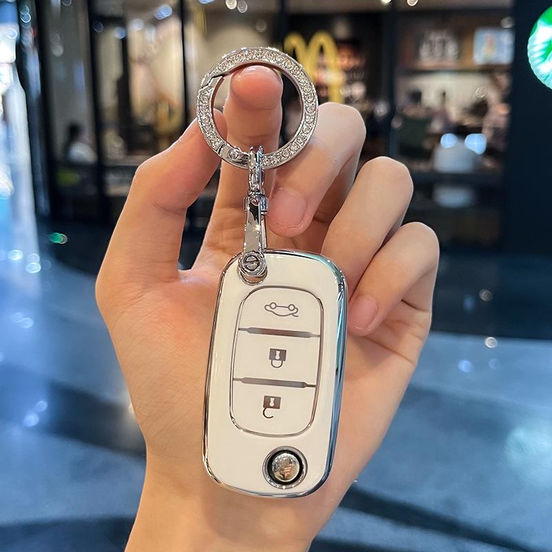 KMLC1 Car Key Case Cover Shell Bag For Mercedes Benz Smart Fortwo 453 Forfour 2015 2016 2017 CWTWB1G767 TWB1G767 Keychain Accessories