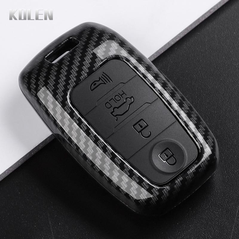 Abs Carbon Fiber Style Car Key Case Cover For Kia Sportage Cerato Optima K2 K3 K4 K5 Rio Picanto Soul Sorento Sedona Protector