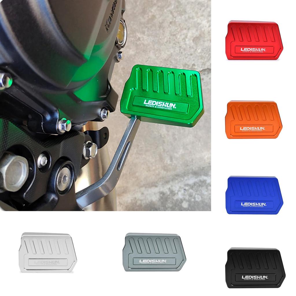 Motorcycle Brake Pedal Motorcycle Parts For Kawasaki Ninja 400 Z400 (2018-2023) ZX25R ZX4R ZX4RR Extended Plate (Red)