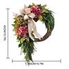 Elegant Autumn Wreath Hydrangea for Porch Yard Wedding Decor Thanksgiving Artificial Garlands Garden Harmhouse Hanging Wreath