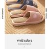 Jie Liya Unisex Linen Slippers - Sweat-Absorbent, Silent, All-Season Indoor Use