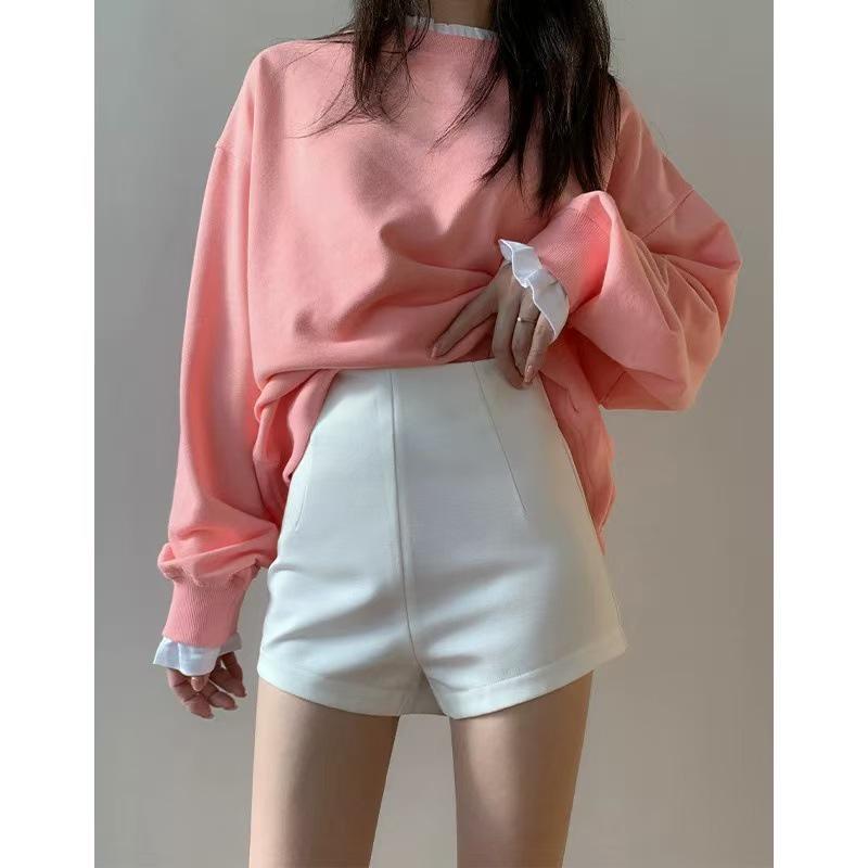 

Женские маленькие шорты от костюма с высокой посадкой, черные, с принтом букв, для весны/лета 4XL