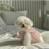 Wedding Dress Dog Dresses for Small Dogs Pet Wedding Dress Summer Mesh Strap ClothesThin Cat Princess Skirt Pet Puff SkirtTeddy