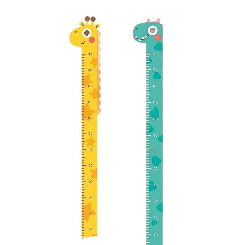 Neukundenrabatt: Cartoon Baby Höhenmesslatte Wandsticker - Abnehmbarer Messstab zur Höhenmessung
