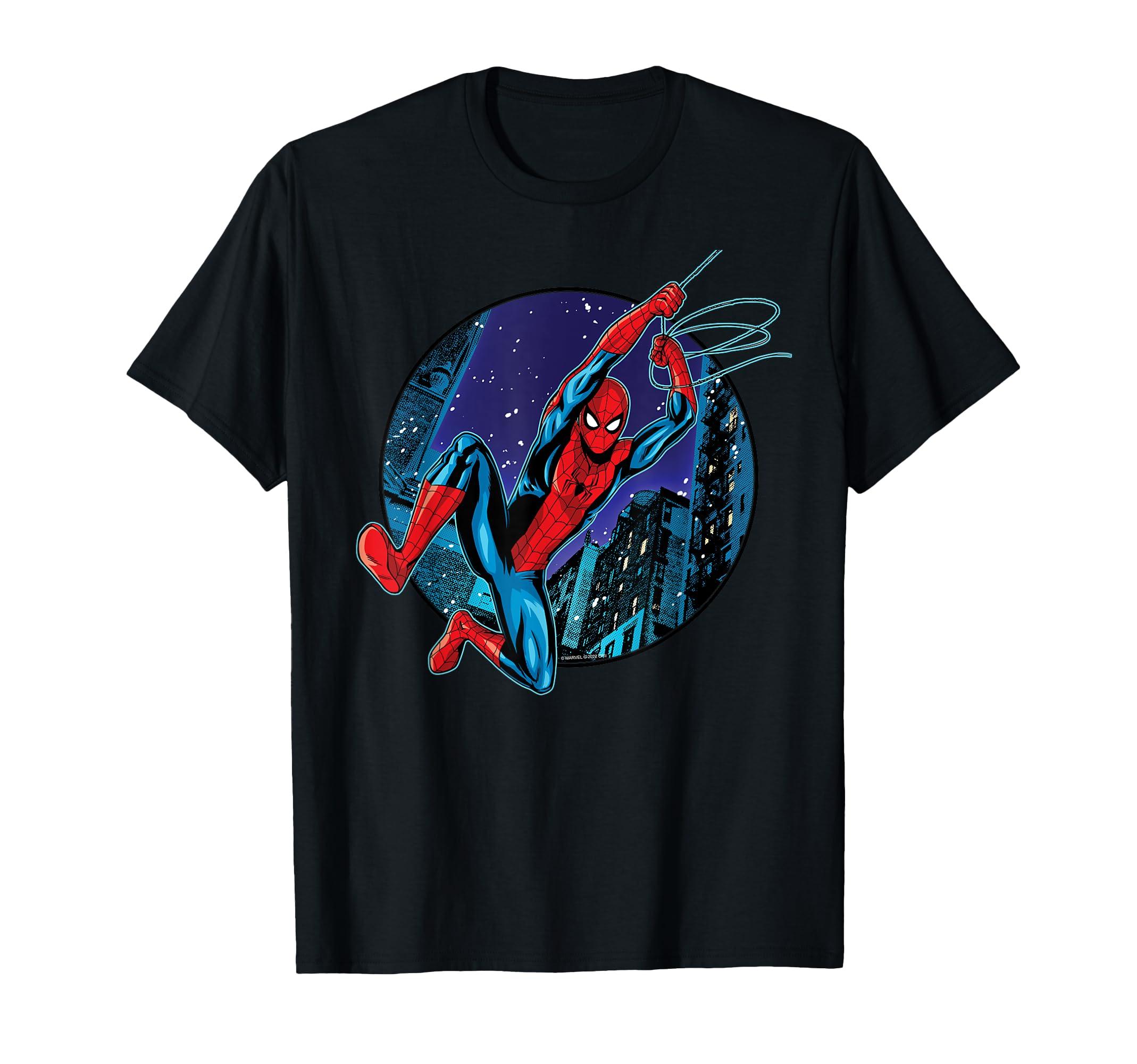 

No Way Home City Swing Marvel s Spider-Man T-Shirt чёрный