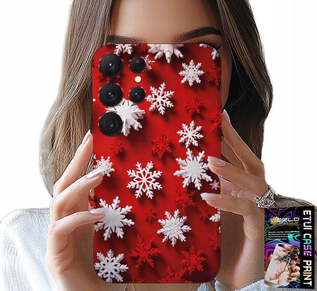 Etui Do Samsung Galaxy S25 Ultra - Płatki Śniegu, Śnieg, Gwiazdki, Święta