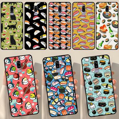 Funda para Samsung J3 J5 J7 J510 J310 J330 J710 J730 J1 A3 A5 2016 2017 J4 J6 Plus J8 2018 con diseño de Comida Sushi