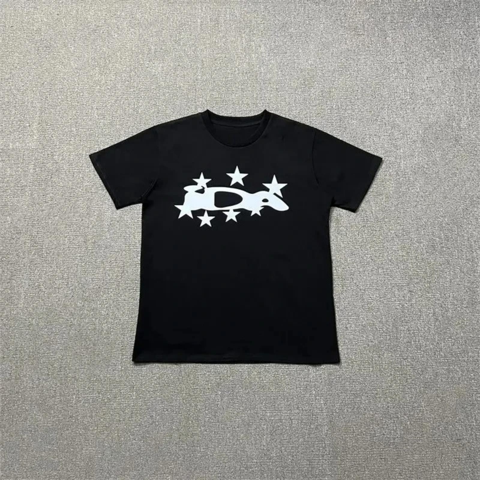 

American Trendy Brand Fun Printing Short-sleeved Summer New Pure Cotton Loose Men and Women Couple Crew Neck T-shirt Harajuku XXXXXL