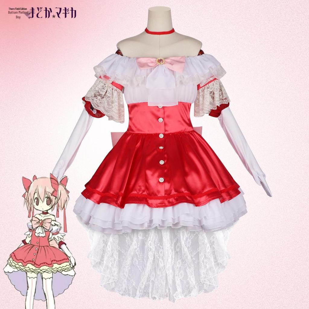 Puella Magi Madoka Magica Noc Walpurgii Różowa Suknia Balowa Zestaw Kostiumowy dla Kobiet