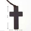 Ancient Men Women Sweater Chains Brown Cord Gift Wooden Religious Jewelry Necklace Cross Pendant