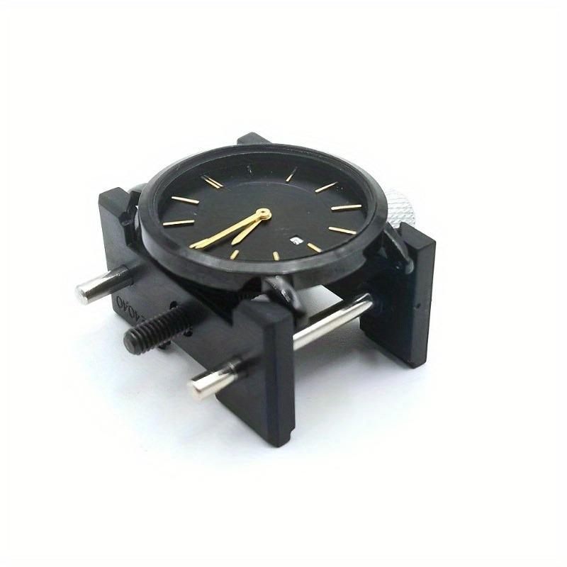 2Pcs Watch Movement Holder ABS Plastic Black Man Lady Mechanical Watch Movement Clamp Tools for Watchmakers
