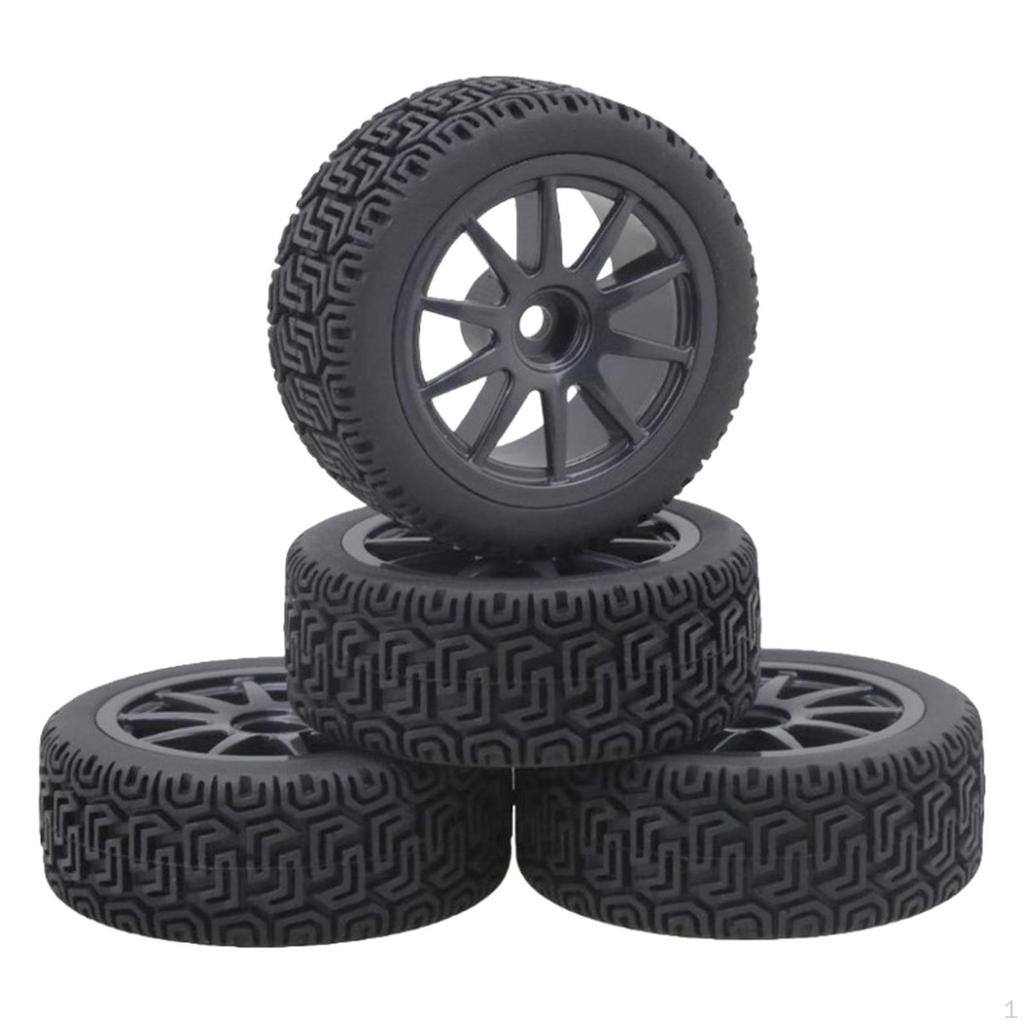 RC Wheels 12mm Hex & Tires For Arrma Typhon Grom 1/14 Buggy - 4-Piece  Natural Rubber Set RC Wheels Tires RCタイヤハブホイール For Arrma 2S For Typhon For Grom 1/18用 4個 69mm ゴムタイヤ タ