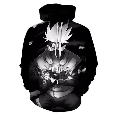 Anime Naruto Hooded Sweatshirts Men Pullovers Hatake Kakashi 3D Hoodies Streetwear Unisex