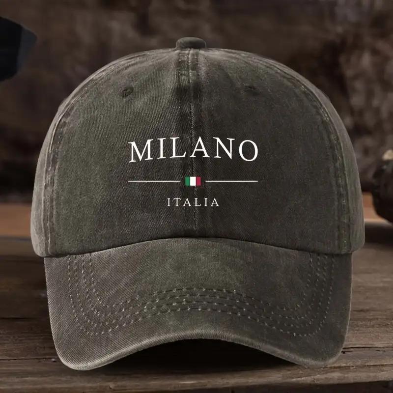Italian Flag Print Baseball Cap UnisexS Outdoor Fashion Versatile FisherUnisex Hat Trendy Style