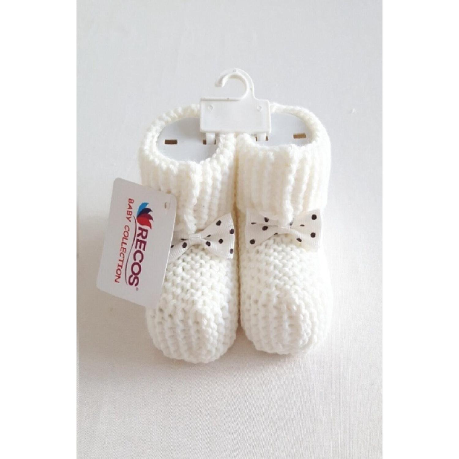 

Детские пинетки вязаные 0-6 месяцев 0-6 Ay синий