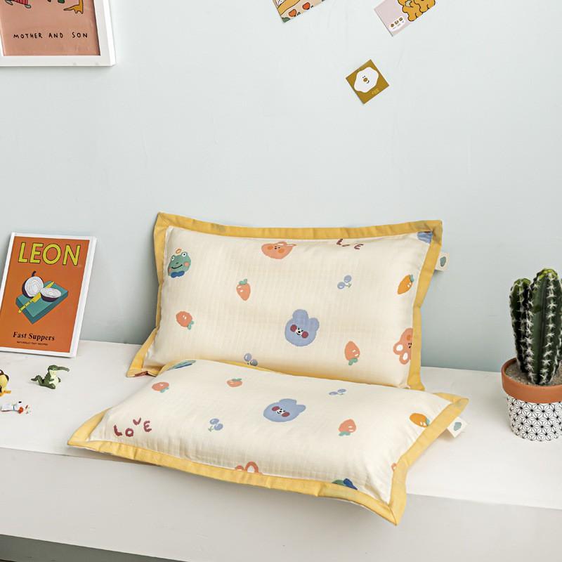 Soft Cotton Muslin Pillowcase Kids Toddlers Baby 30x50cm 35x55cm 40x60cm A-Grade Hypoallergenic Single Pillow Cover