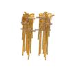 18K Gold Plated Zircon Tassel Earrings - High-End Stud Fashion Jewelry
