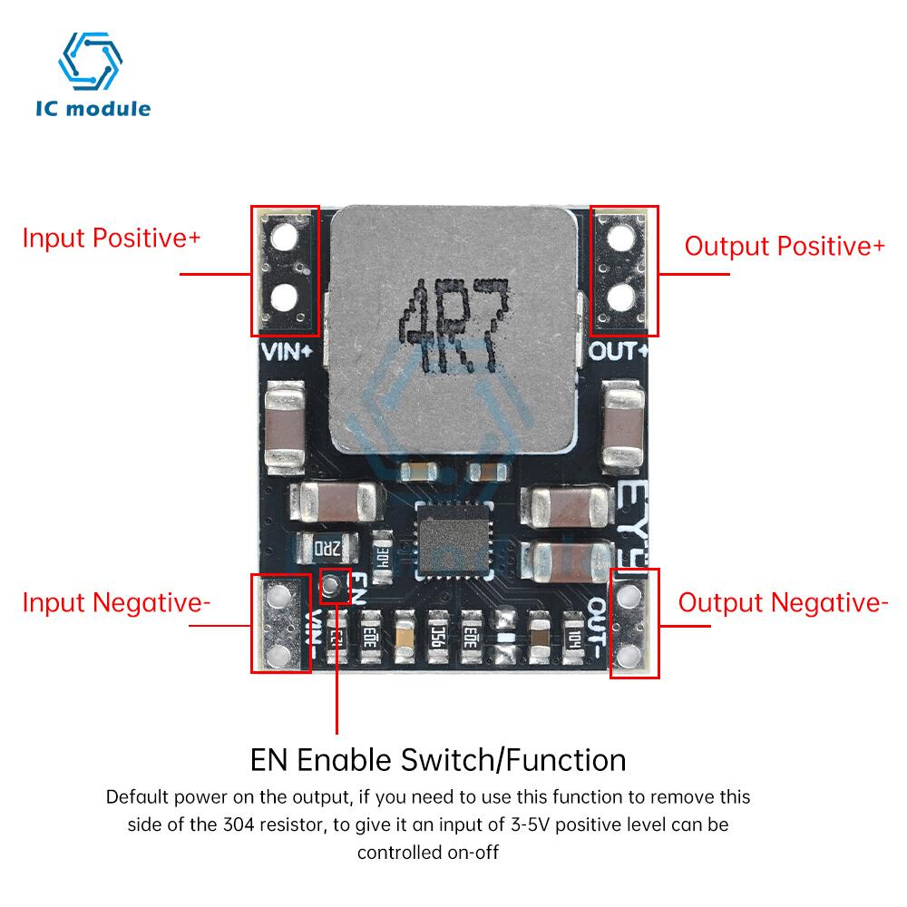 DC-DC Automatic Buck Boost Power Module 3-23V Input to 5V/9V/12V Output Lithium Battery Constant Voltage Converter Module