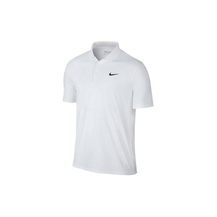 Nike Polo Shirts Men's White Polo Collar Moderate Straight Fit BV0359-100