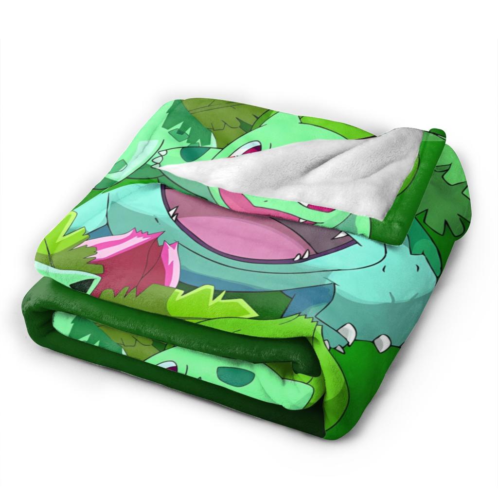 Bulbasaur Bloom Manga Blanket Quality Warm  Bedding Throws Winter Students Couch Chair Sofa Bed Fashion Bedspread