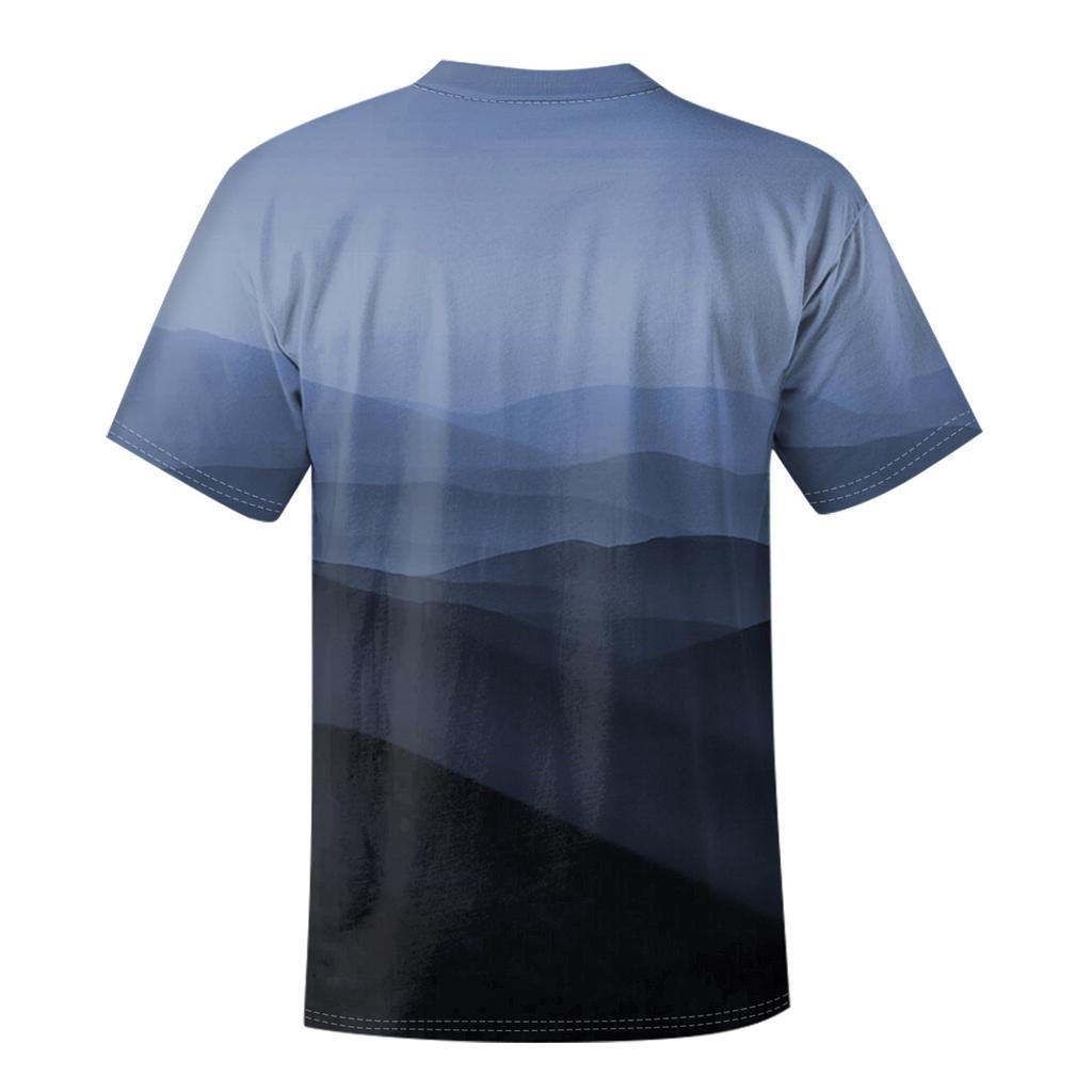 Summer Men's Popular T-shirt Printed Round Neck Short Sleeve T-shirt