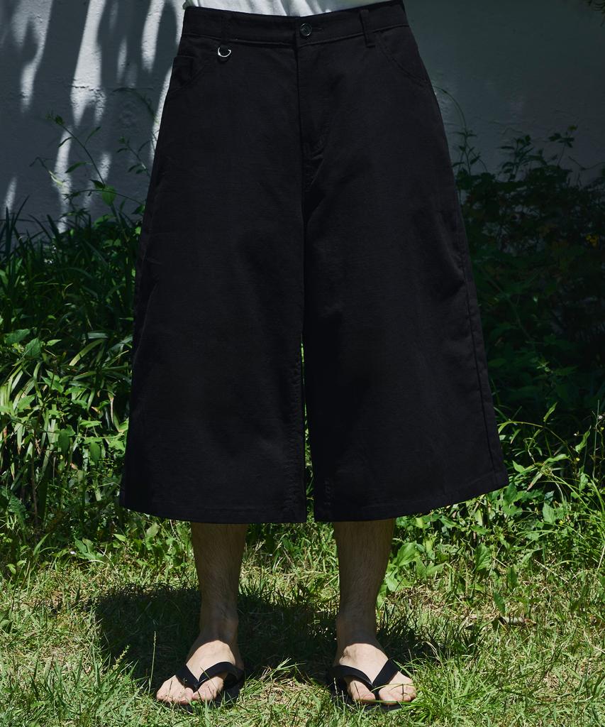 SIGNATURE Summer Linen-Like D-Ring Bermuda Pants [2 Colors]