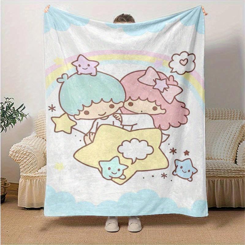 

1pc, Sanrio Cozy Home Decor: Soft Flannel Blanket for Bedroom, Living Room & Travel, Perfect Gift! Star-Themed Sofa Throw, Outdoor Camping Blanket, Ca 130x150cm