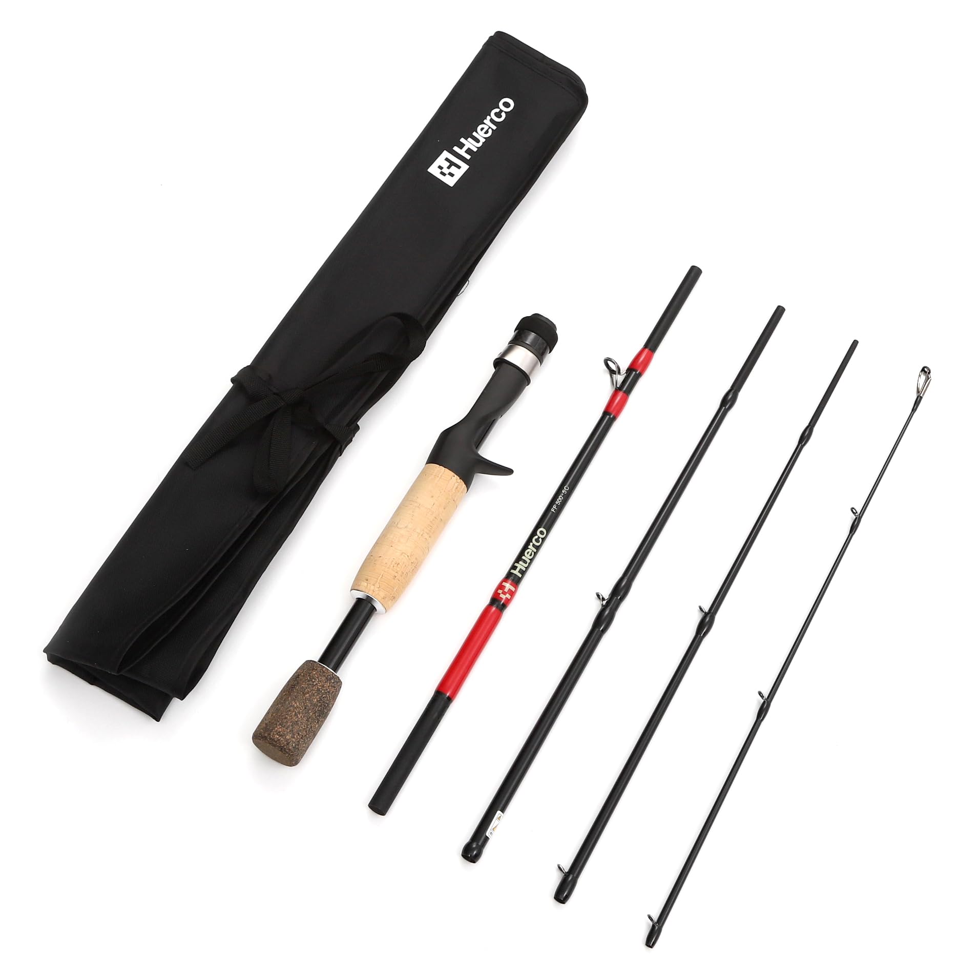 

Huerco Fishing Rod Bait Model 5pcs FF500-5C / чорний