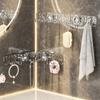 Detachable Wall Mounted Row Hook Punch-Free Door Back Clothes Hook  Utensils Storage
