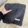 Luochi Women's Japanese Cable Knit Wool Scarf - Winter Warm & Versatile Neck Gaiter for Couples