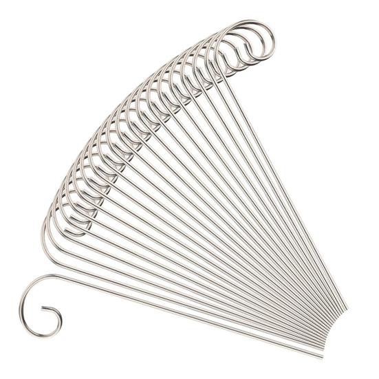 

30 шт. Крючки-маркеры для растений 30 см Нержавеющая сталь, устойчивая к ржавчине, Колышки-маркеры для сада для цветов, Горшков, Контейнеров, Универсальные опоры для садовых знаков 30PCS