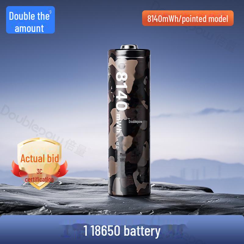 High-Capacity 18650 Rechargeable Lithium Battery 3.7V for Flashlights & Power Tools