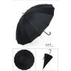 Small fresh simple fashion creative foreskin 16 bone straight rod men's and women's umbrella automatic long handle umbrella plus printing umbrella