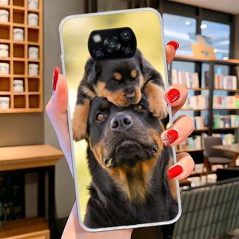 Rottweiler Dog Cover Phone Case For Xiaomi Poco F7 Ultra X7 X6 X5 Pro M7 Redmi 15C 15 13C 13 12C 12 10C 10 9A 9C 9T 9 Shell Poco