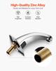 Touchless Bathroom Sink Faucet, Automatic Motion Sensor Restroom Toilet Faucet Cold Water with Hole Cover Plate, Battery Operated for 9.5 Mm Pipe