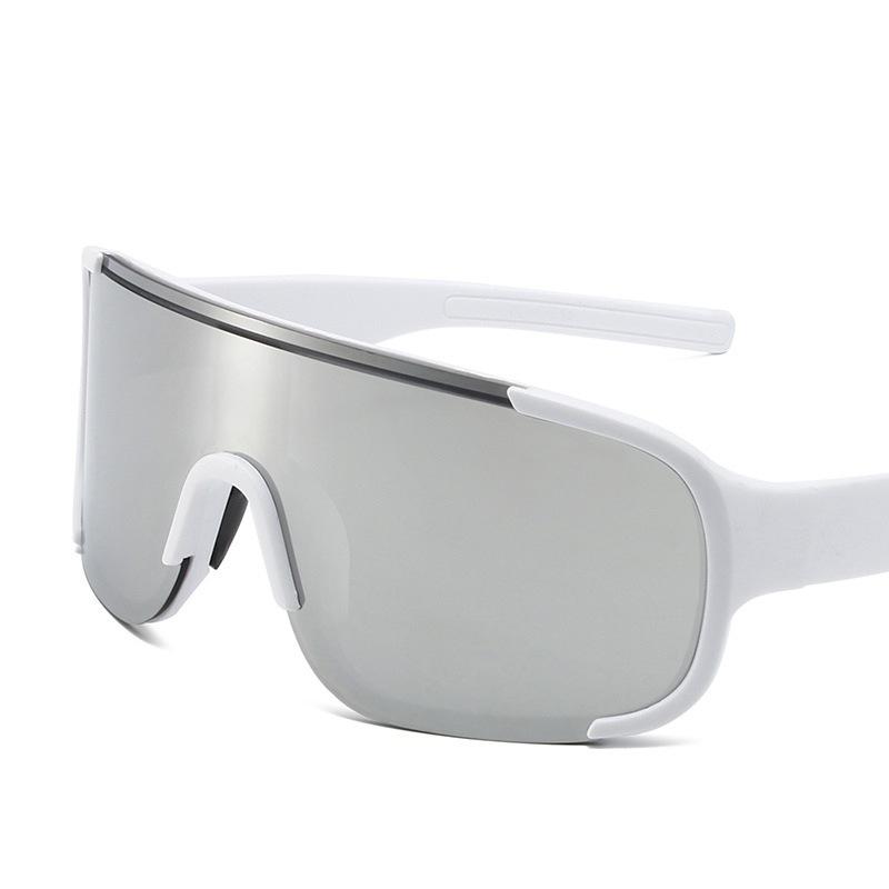 Outdoor sports cycling silver glasses