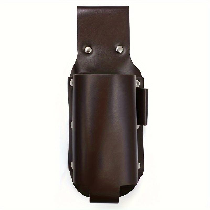 Durable Waterproof Faux Leather Beer Gun Holster with Adjustable Waist Pack for 12oz Containers - Perfect for Travel and Outdoor Activities