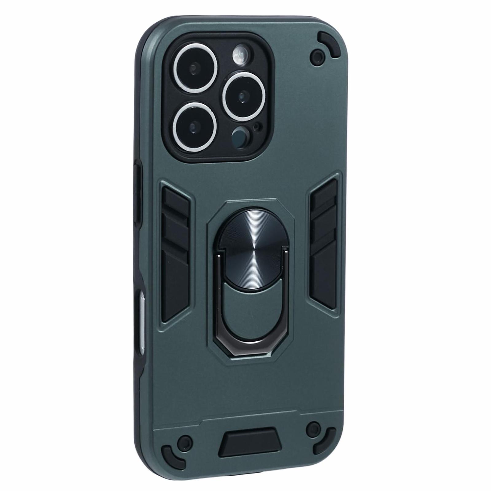 

Чехол для iPhone 16 Pro Max из ПК+ТПУ, защищающий от падений, с кольцом-подставкой A