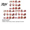 Holiday Party Supplies 12/24/36Pcs Christmas Wooden Ornaments, Santa Claus Red Truck Hanging Decorations with Rope, Indoor Festive Ornaments Xmas Tree