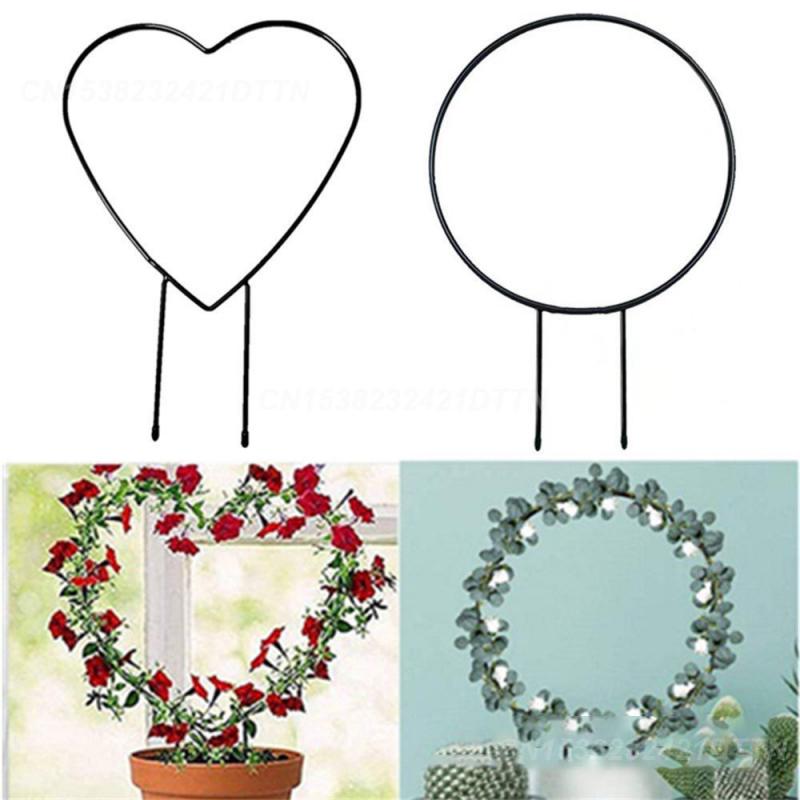 Grigliato da Giardino Per Piante in Vaso Supporto Metallico in Ferro per Piante Rampicanti Accessori per Piante Supporto Decorativo per Fiori Pianta Stabile Nero