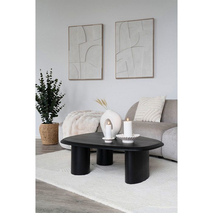 Madeline décoration murale relief NO 1,60 avec cadre 60x90cm blanc.